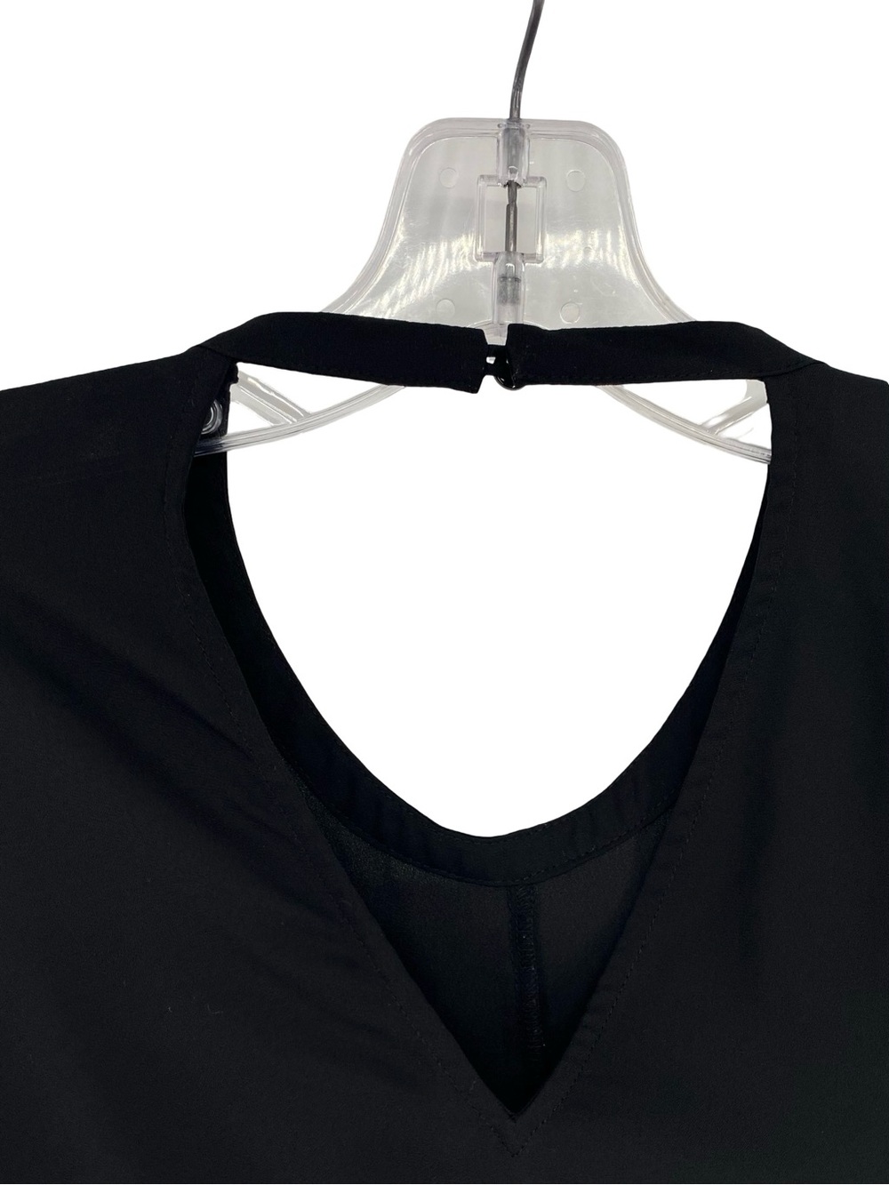 Madewell Black Bell Sleeve Tie Top Blouse Large - Picture 9 of 11